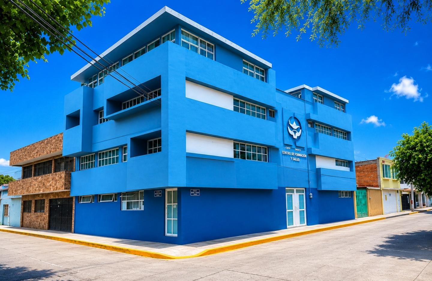 Fachada del Plantel Santa Mónica de la Escuela de Enfermería Ignacio Chávez